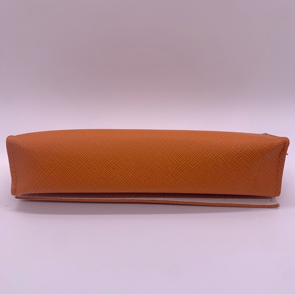New Tory Burch Authentic Orange Eyewear Case and Cleaning Cloth Stylish - Picture 7 of 8